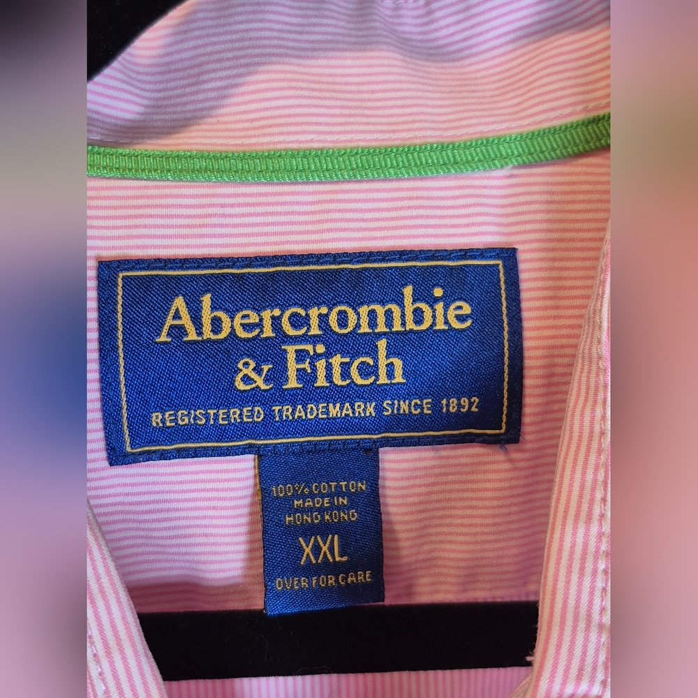 Abercrombie & Fitch Pink Dress Button Down Shirt - Picture 3 of 15